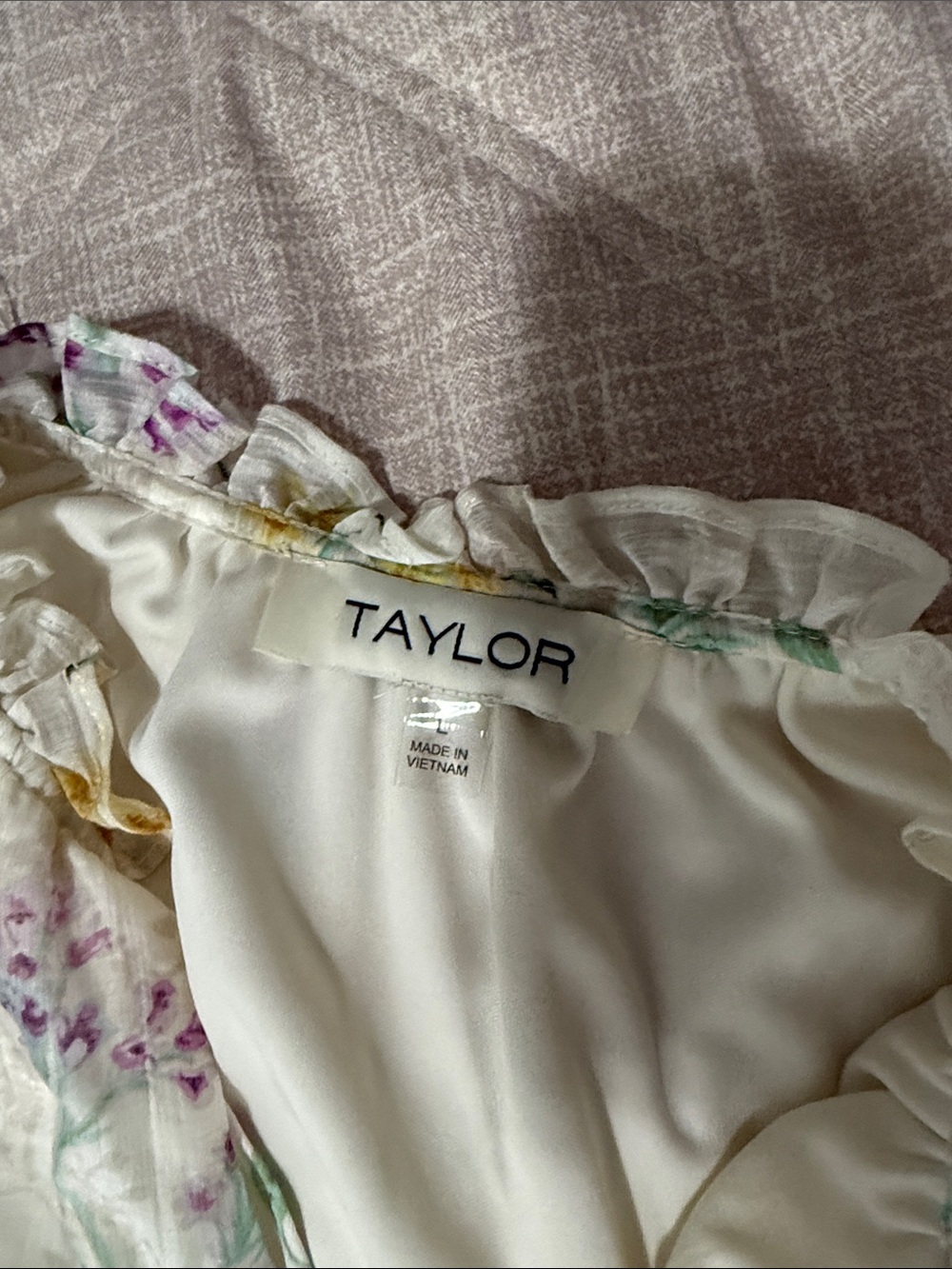 Taylor Floral Tiered A-Line Dress - Picture 6 of 7